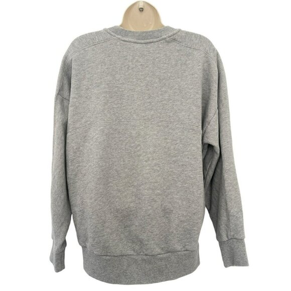 SWEATY BETTY Essentials Crew Neck Women's Size XS Gray Sweatshirt Slouchy - Picture 4 of 8